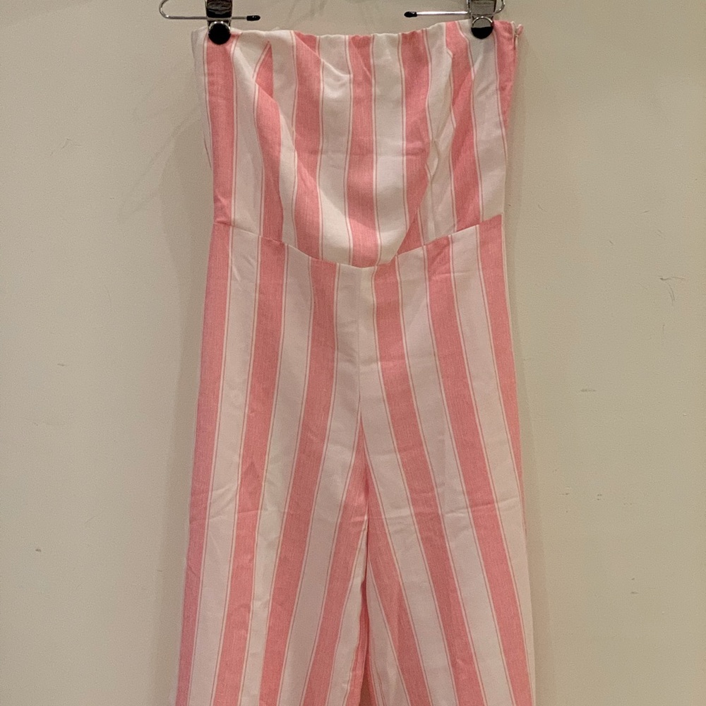 Summer strapless jumpsuit - L - Never worn!
